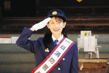 ロサンゼルス育ちの花音、一日消防署長に 「アメリカの防災訓練は机の下に潜るくらいだったので新鮮でした」