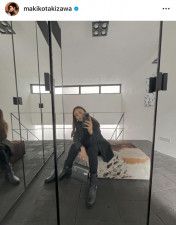 滝沢眞規子、ブラックで固めた私服コーデがカッコイイ！「いつもなんでもステキです」とファン絶賛