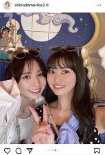 篠田麻里子、元ＡＫＢ４８メンバー＆４歳娘とディズニーへ！「ますます綺麗になってる」「ずっと可愛い」の声